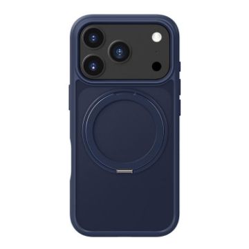 iPhone 17 Pro Max Kalebol Frosted MagSafe Acrylic TPU Case Navy Blue - 1