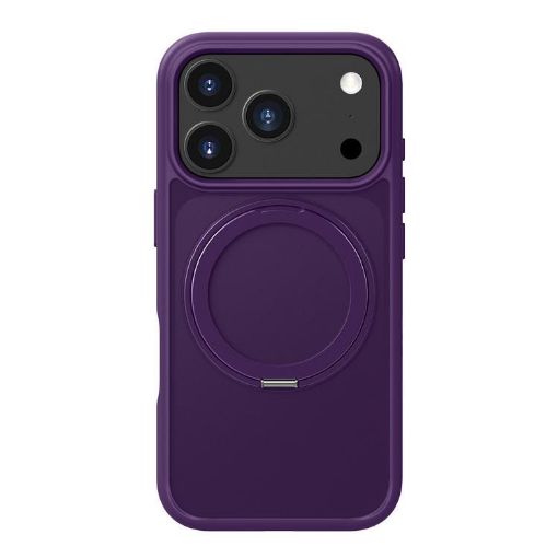 iPhone 17 Pro Max Purple MagSafe Holder Acrylic TPU Case - Kalebol - 1