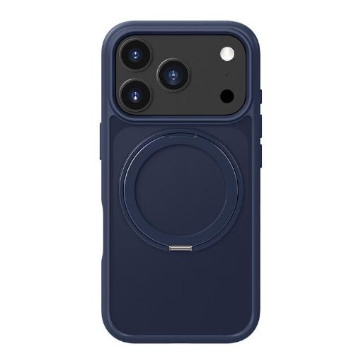 iPhone 17 Pro Kalebol Frosted MagSafe Acrylic TPU Case Navy Blue - 1