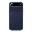 iPhone 17 Air Kalebol Frosted MagSafe Acrylic TPU Case Navy Blue - 1