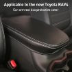 Toyota RAV4 2000 Armrest Box Leather Cover - Black Grey - 2