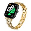 Xiaomi Mi Band 9 Pro/8 Pro/Redmi Watch 5/4 20mm Diamond Metal Band Gold - 1