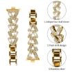Xiaomi Mi Band 9 Pro/8 Pro/Redmi Watch 5/4 20mm Diamond Metal Band Gold - 3