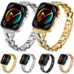Huawei Watch Fit 4/Pro/3 20mm Diamond Metal Band (Gold) - Small Twist - 6