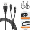 Magnetic USB Charging Cable for Shokz Bone Conduction Earphones (Black) - 2