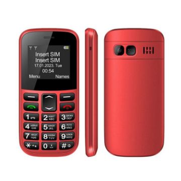 MXMID B210 Keypad Phone, 1.77" Display, LED Flashlight, Dual SIM, AU Plug, Red - 1