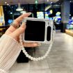 Huawei Pura X Pink Green Phone Case with Bracelet - Pearlescent Shell Texture - 5