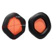 Snap-on Replacement Earpads for ASUS ROG Strix 7.1 - Black Orange Fabric - 2
