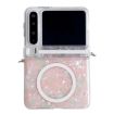 Huawei Pura X MagSafe Phone Case - Pink Green Pearlescent Shell Texture - 1