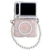Huawei Pura X MagSafe Phone Case with Bracelet - Pink Green Shell Texture - 1