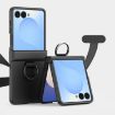 Samsung Galaxy Z Flip7 5G Shockproof Case with Ring - Black - 1