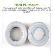 Rotating Snap-on Replacement Earpads for Razer Kraken Pro V2 - Grey Cotton - 2