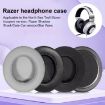 Replacement Earpads for Razer Kraken Tournament/Kitty, Lambskin, 2pcs, Black - 6