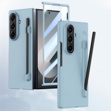 Samsung Galaxy Z Fold7 5G Case with Pen Box - Light Blue Skin Feel - 1