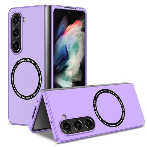 Samsung Galaxy Z Fold7 Kalebol MagSafe Shockproof Frosted Case Purple - 1