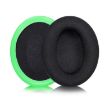Replacement Earpads for Razer Kaira, 2pcs, Football Net Fabric, Black Green - 1