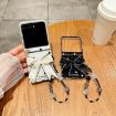 Motorola Razr 60/50 Glitter Dots Phone Case with Bow Bracelet - Black - 4
