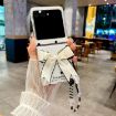Motorola Razr 60/50 Glitter Dots Phone Case with Bow Bracelet - White - 2