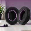 Philips SHP9500 Earphone Earpads 2 Pack - Black Purple Replacement Gel - 3