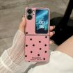 OPPO Find N2 Flip Phone Case - Rose Red Glitter Powder Dots Pattern - 2