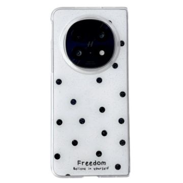 OPPO Find N5 Phone Case - Glitter Powder Dots Pattern, White - 1