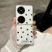 Huawei P50 Pocket Phone Case - Glitter Powder Dots Pattern (White) - 2