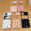 Vivo X Flip Phone Case - Black Glitter Powder Dots Pattern - 6