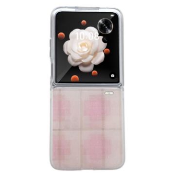 For Honor Magic V Flip Pink Glitter Powder Dots Pattern Phone Case - 1