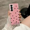 Samsung Galaxy Z Fold5 Rose Red Glitter Dots Phone Case - 2
