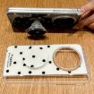 OPPO Find N5 Phone Case Black - Glitter Dots Pattern with Holder - 7