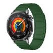 Dark Green 18mm Tri-beads Magnetic Silicone Watch Band - 1