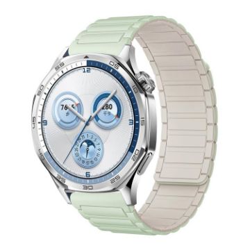 20mm Tri-beads Magnetic Silicone Watch Band - Light Mint Starlight - 1