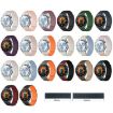 22mm Brown Apricot Tri-beads Magnetic Silicone Watch Band - 3