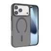 iPhone 17 Pro Max Kalebol Metal Lens Frame MagSafe Frosted Case Grey - 1