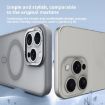 iPhone 16 Kalebol Metal Lens Frame MagSafe Frosted Case Dark Purple - 3