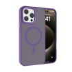 iPhone 13 Pro Kalebol Metal Lens Frame MagSafe Frosted Case Dark Purple - 1