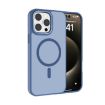 iPhone 13 Pro Kalebol Metal Lens Frame MagSafe Frosted Case Blue - 1