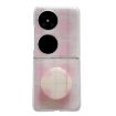 Huawei P50 Pocket Pink Glitter Dots Phone Case with Holder - 1