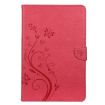 Samsung Galaxy Tab A7 10.4 Butterfly Flower Leather Case Wallet Magenta - 2