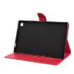 Samsung Galaxy Tab A7 10.4 Butterfly Flower Leather Case Wallet Magenta - 5