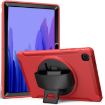 Samsung Galaxy Tab A7 10.4 Case 360 Rotation with Holder & Strap Red - 1