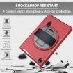 Samsung Galaxy Tab A7 10.4 Case 360 Rotation with Holder & Strap Red - 4