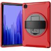Samsung Galaxy Tab A7 2020 T500/T505 Red 360 Rotating Case with Strap - 2
