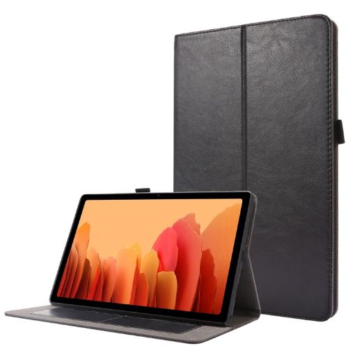 Samsung Galaxy Tab A7 (2020) Black Leather Case with Holder & Card Slot - 1