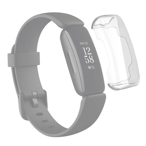 Fitbit Inspire 2 Transparent TPU Electroplating Protective Case Cover - 1