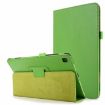 Samsung Galaxy Tab A7 10.4 (2020) Green Leather Flip Case with Holder - 1