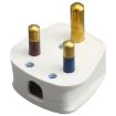 15A Three Pin Cylinder Power Plug, UK Plug - Ideal for Electrical Use - 1