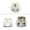 15A Three Pin Cylinder Power Plug, UK Plug - Ideal for Electrical Use - 3