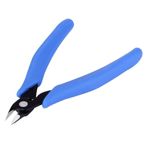 Mini Electronic Pliers FC-120 - Diagonal Side Cutting Wire Cutter Tool (Blue) - 1