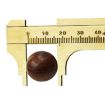 Mini Brass Sliding Vernier Caliper 80mm - Jewelry Bead Measuring Tool - 1